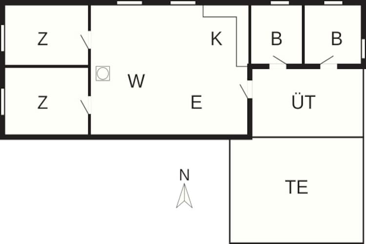 HUS 55768  HYTTE D-Plattegrond