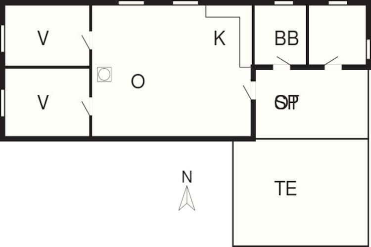 HUS 55768  HYTTE D - Grundriss