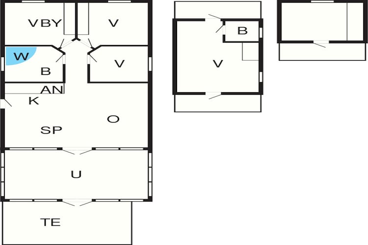 8 person holiday home in Hovborg-Floor plan