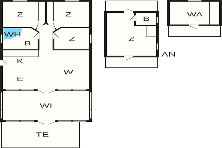 Gezinsuitje in Hovborg -- By Traum Ferienwohnungen-Plattegrond
