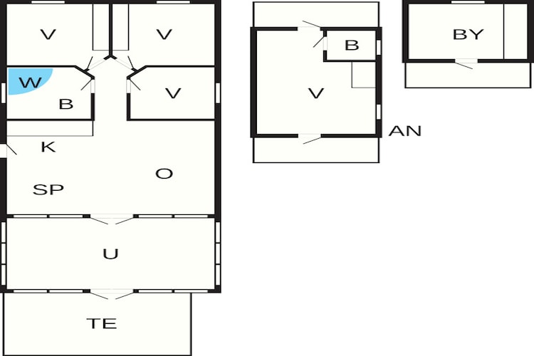 Gezinsuitje in Hovborg -- By Traum Ferienwohnungen-Plattegrond