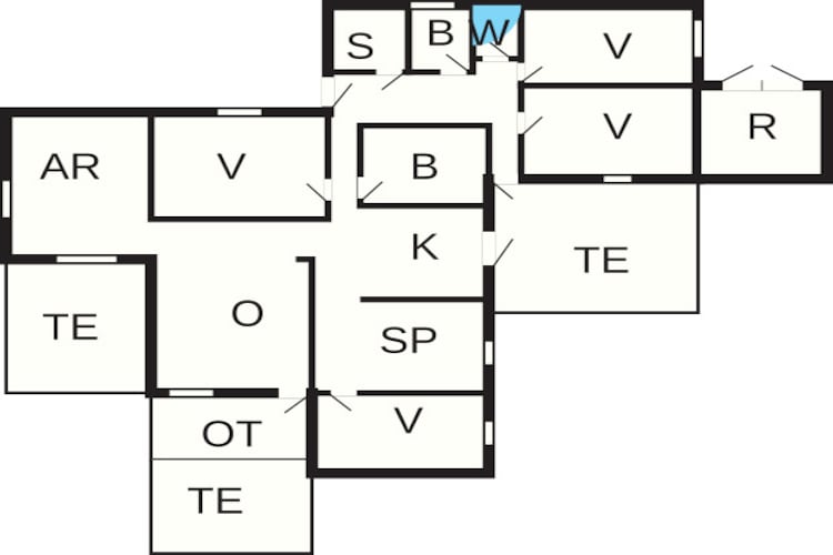 8 persoons vakantie huis in Rømø-Plattegrond