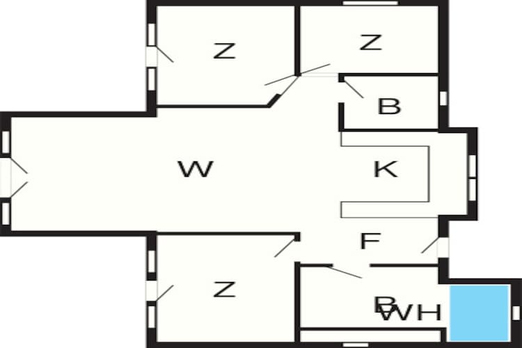 Modern toevluchtsoord bij Knud Strand -- By Traum Ferienwohnungen-Plattegrond