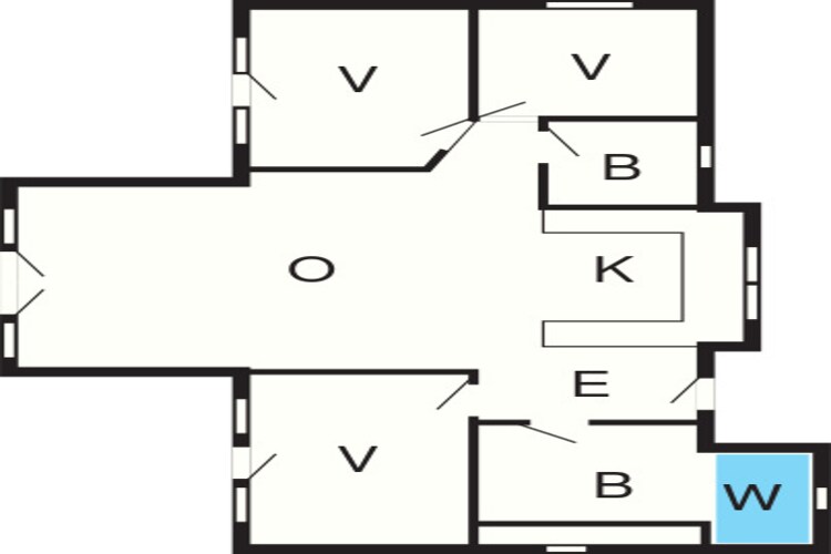Modern toevluchtsoord bij Knud Strand -- By Traum Ferienwohnungen-Plattegrond