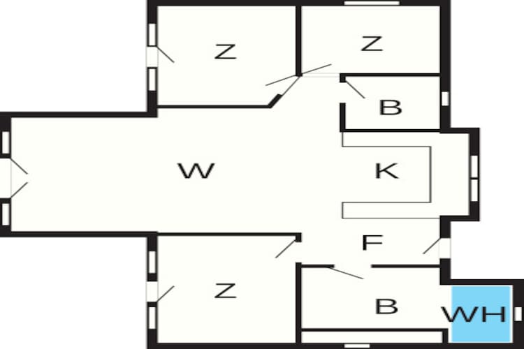 Modern toevluchtsoord bij Knud Strand -- By Traum Ferienwohnungen-Plattegrond