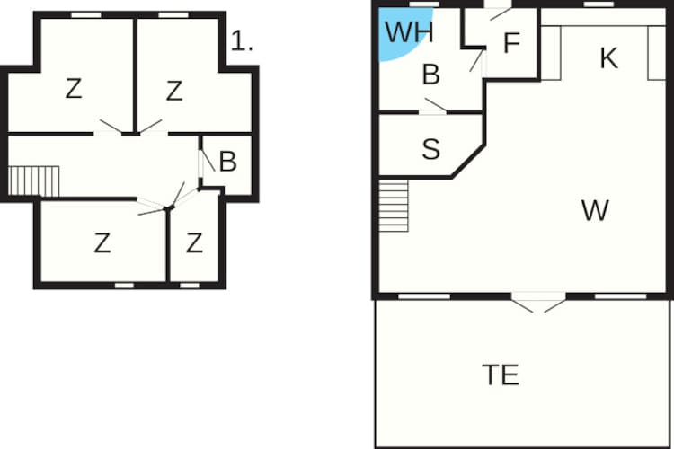 Rietgedekte huis met spa -- By Traum Ferienwohnungen-Plattegrond