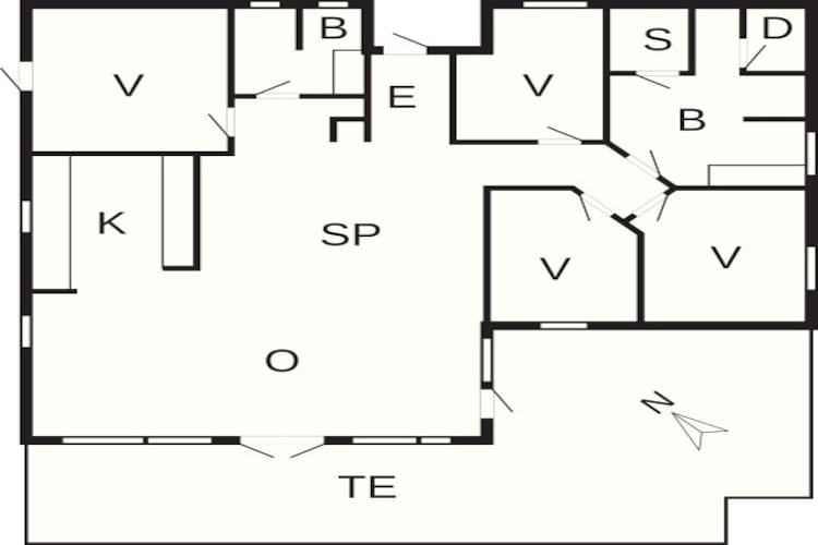 Strandgeluk met Sauna -- By Traum Ferienwohnungen-Plattegrond