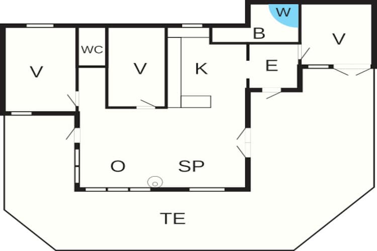 6 persoons vakantie huis in Ebeltoft-Plattegrond