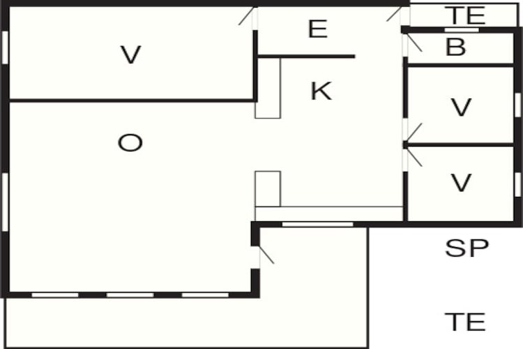 Sfeervol strandhuis -- By Traum Ferienwohnungen-Plattegrond