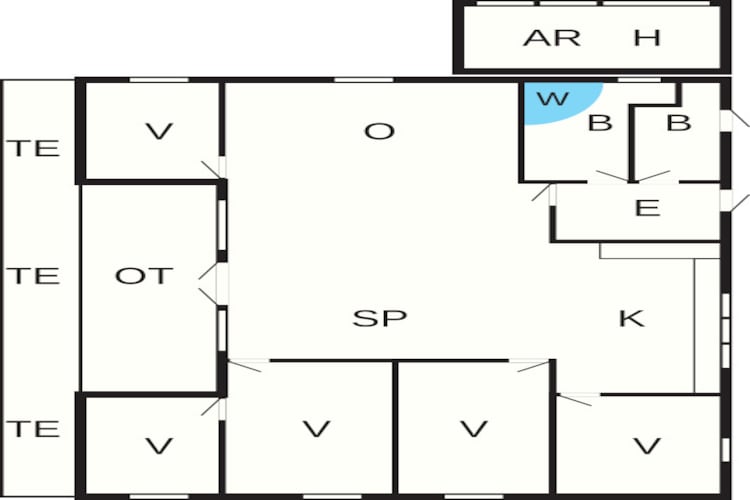 10 persoons vakantie huis in Rødby-By Traum-Plattegrond