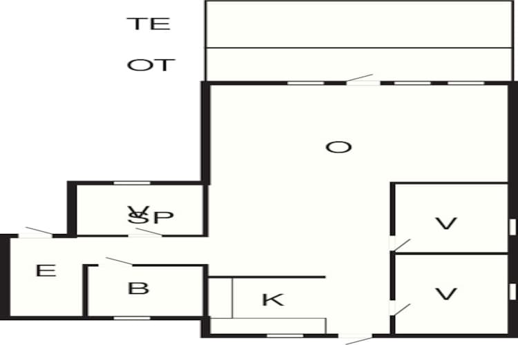 Rustige oase vlakbij het strand - Plattegrond
