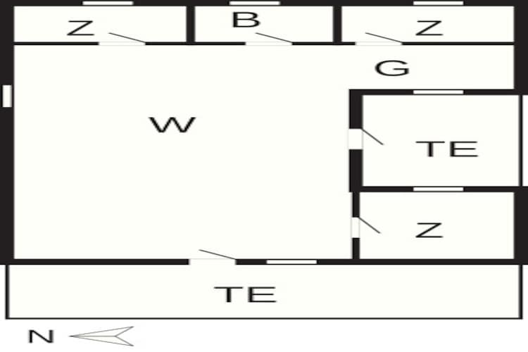 Vakantiehuisje in het schilderachtige Rodby-Plattegrond