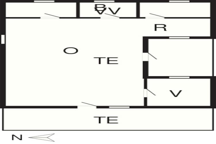 Vakantiehuisje in het schilderachtige Rodby - Plattegrond
