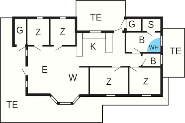 10 persoons vakantie huis in Løkken-By Traum-Plattegrond