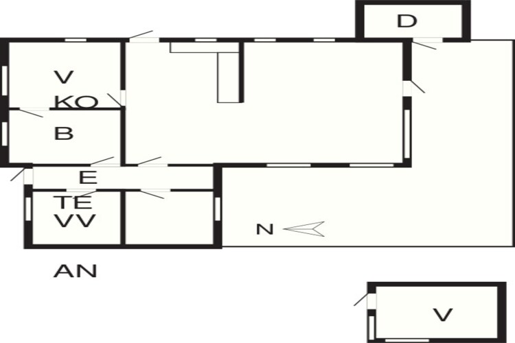 Meerzicht Verborgen schat -- By Traum Ferienwohnungen-Plattegrond