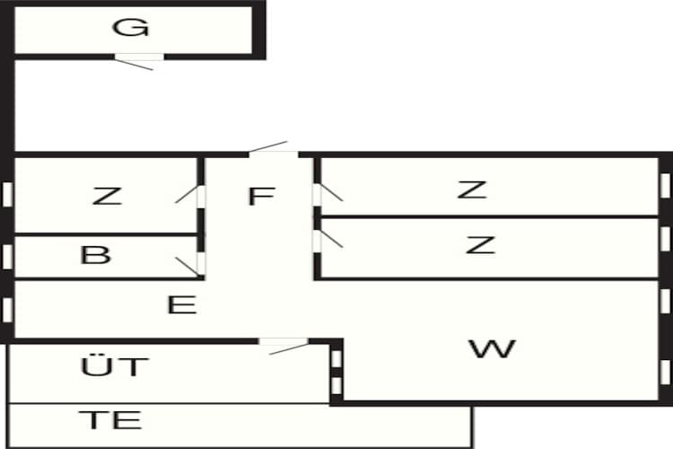 Modern Strandhuis -- By Traum Ferienwohnungen-Plattegrond