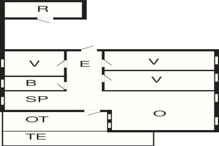 Modern Strandhuis -- By Traum Ferienwohnungen-Plattegrond