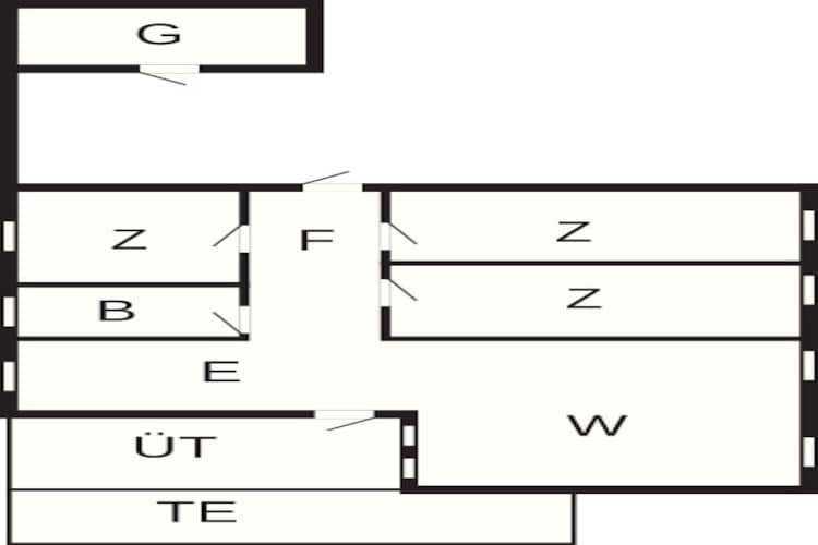 Modern Strandhuis -- By Traum Ferienwohnungen-Plattegrond