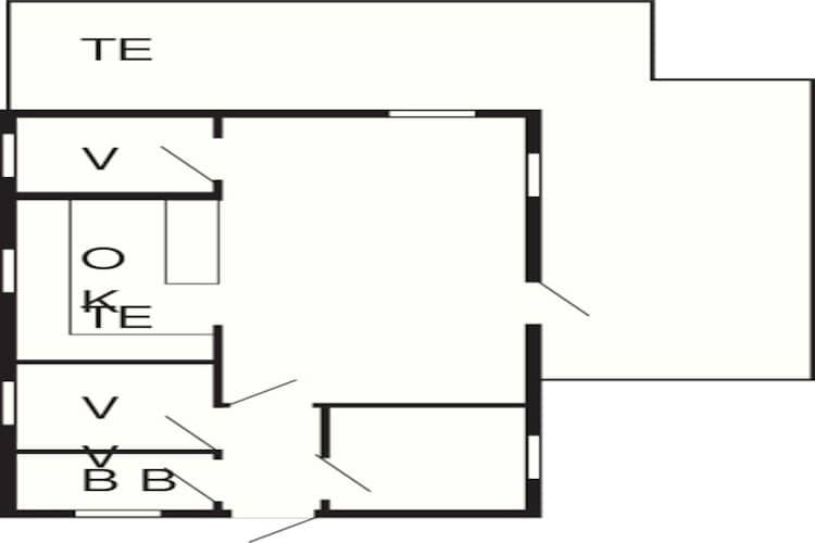 Gezellig toevluchtsoord in Arrild -- By Traum Ferienwohnungen-Plattegrond