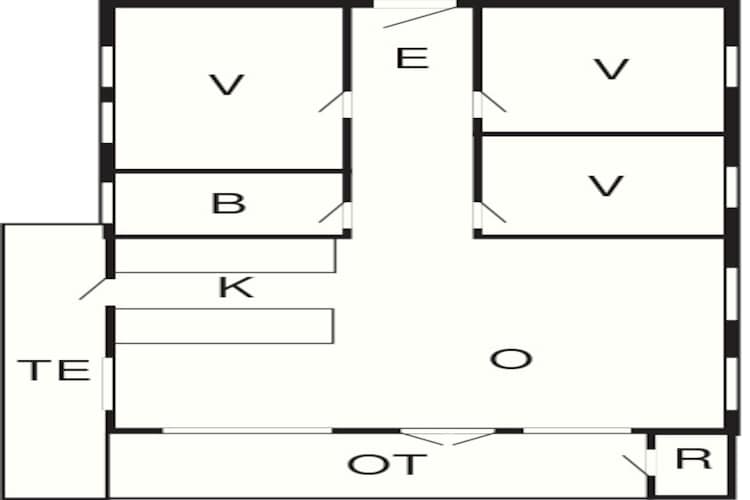 6 persoons vakantie huis in Toftlund-Plattegrond