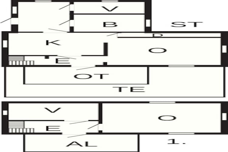Maison de vacances pour 5 a GAMLEBY - Plan