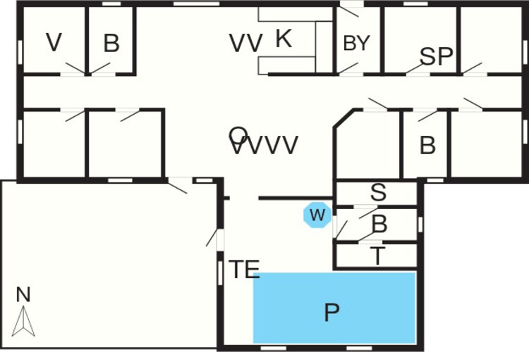 Luxe zwembad retraite -- By Traum Ferienwohnungen-Plattegrond