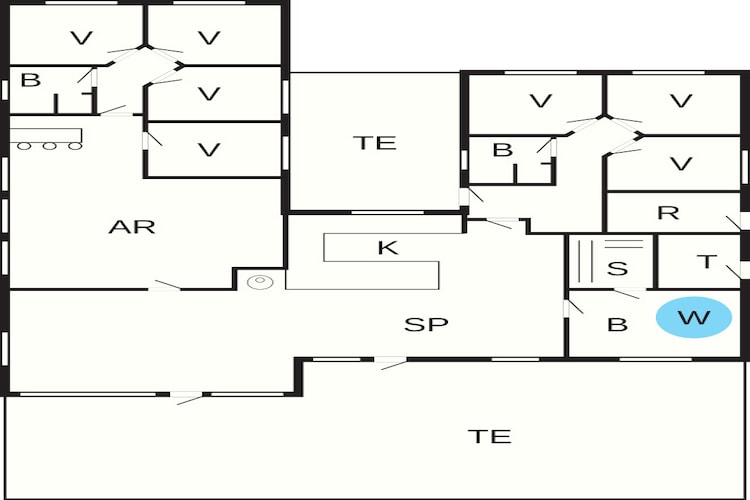 Luxe retraite in Blavand -- By Traum Ferienwohnungen-Plattegrond