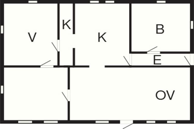 4 person holiday home in Bredebro-By Traum-Floor plan