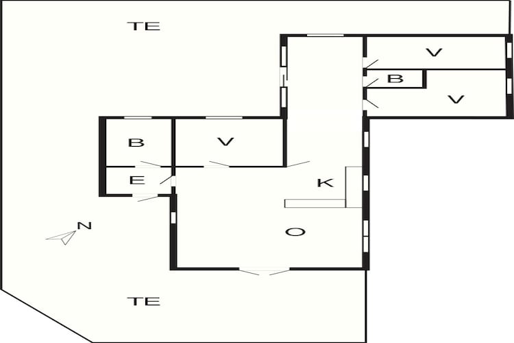 Gezellig strandhuis -- By Traum Ferienwohnungen-Plattegrond
