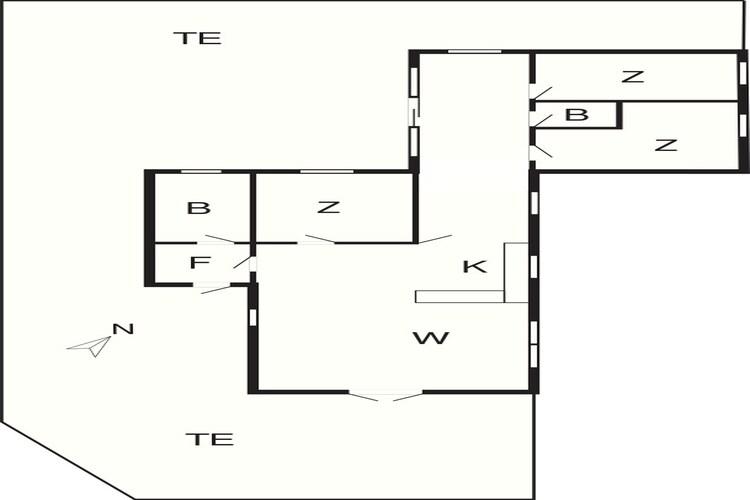 Gezellig strandhuis -- By Traum Ferienwohnungen-Plattegrond