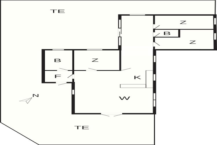 Gezellig strandhuis -- By Traum Ferienwohnungen-Plattegrond