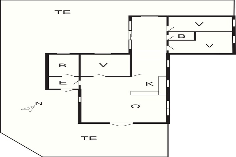 Gezellig strandhuis -- By Traum Ferienwohnungen-Plattegrond