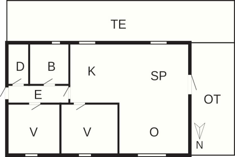 6 persoons vakantie huis in Bindslev-By Traum-Plattegrond
