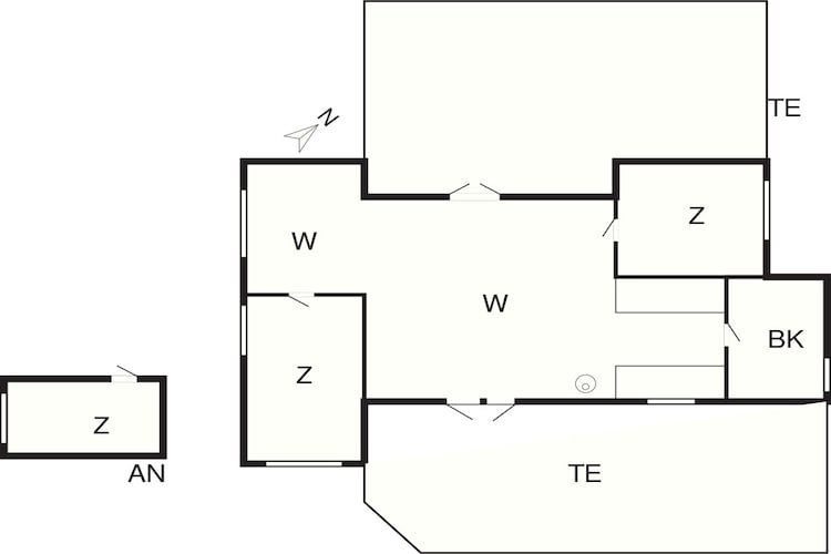 5 person holiday home in Vejby-By Traum-Floor plan