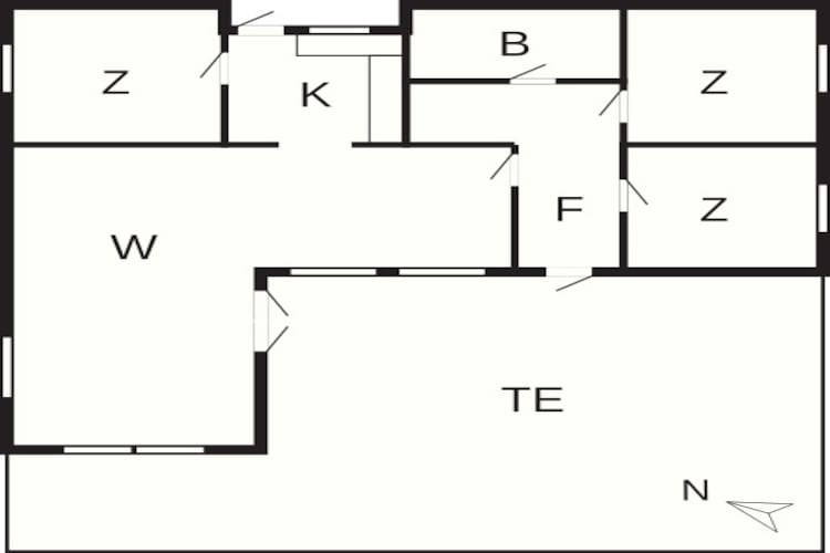 6 persoons vakantie huis in Glesborg-By Traum-Plattegrond