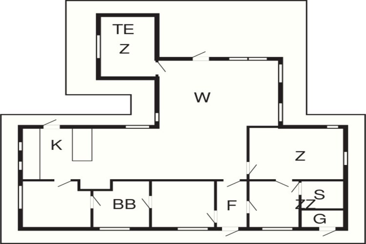 Kust retraite met sauna -- By Traum Ferienwohnungen-Plattegrond