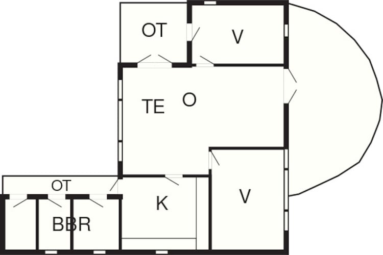 4 person holiday home in Bryrup-By Traum-Floor plan