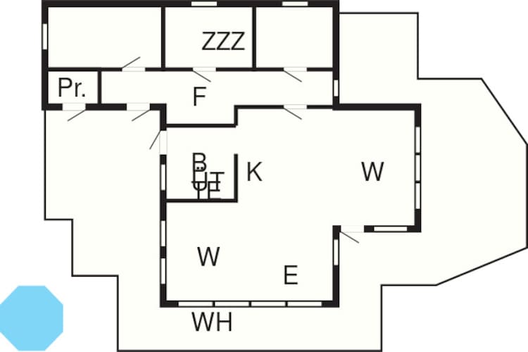 Maison de vacances pour 6 a Tengelfjord-Plan d'étage