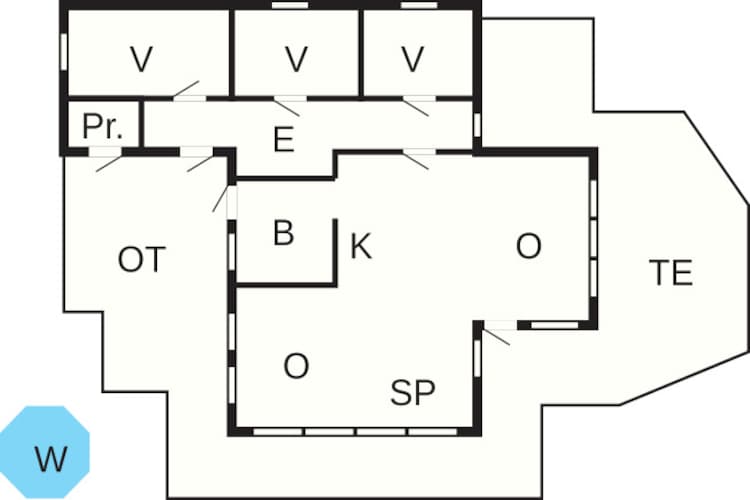 6 persoons vakantie huis in Tengelfjord-Plattegrond