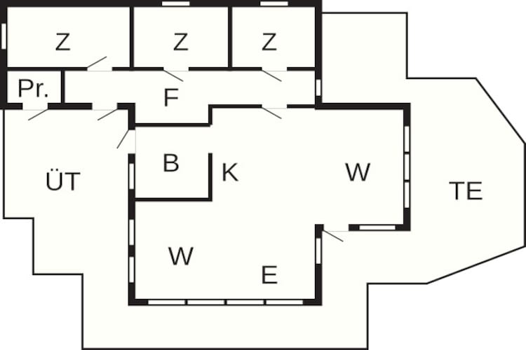 6 Personen Ferienhaus in Tengelfjord - Grundriss