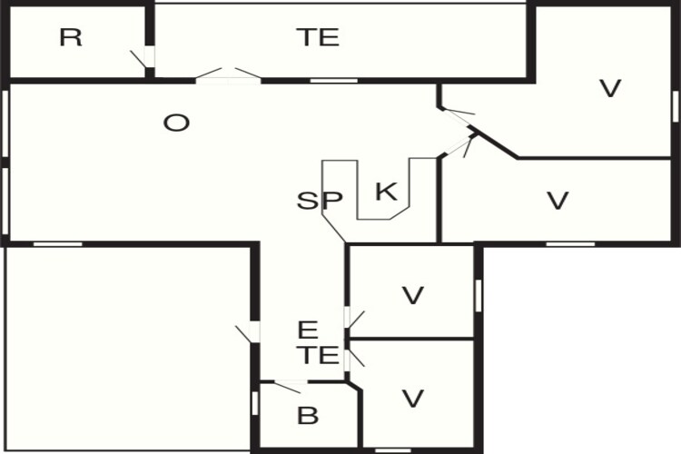 Strandplezier in Lynderup -- By Traum Ferienwohnungen-Plattegrond