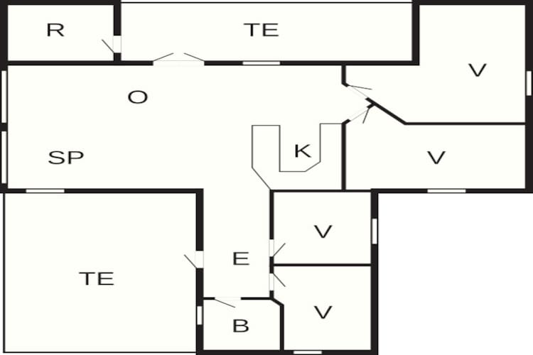 Strandplezier in Lynderup -- By Traum Ferienwohnungen-Plattegrond
