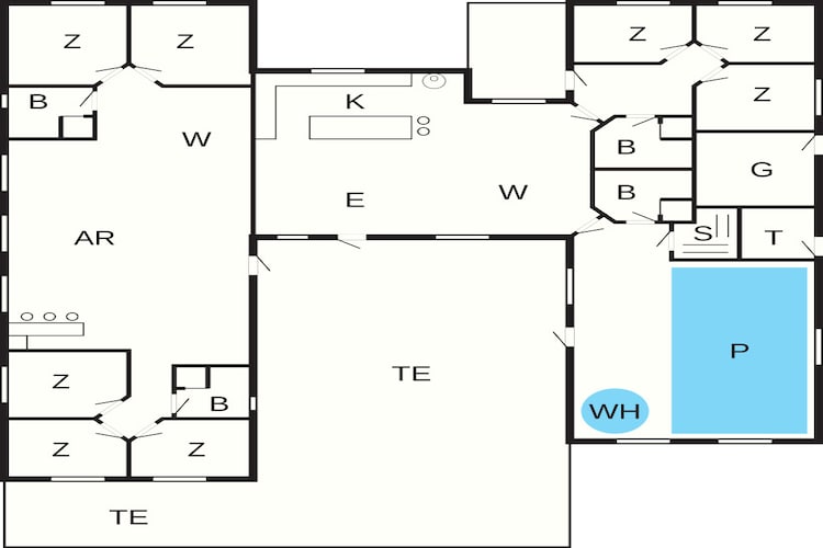 Luxe villa met zwembad -- By Traum Ferienwohnungen-Plattegrond