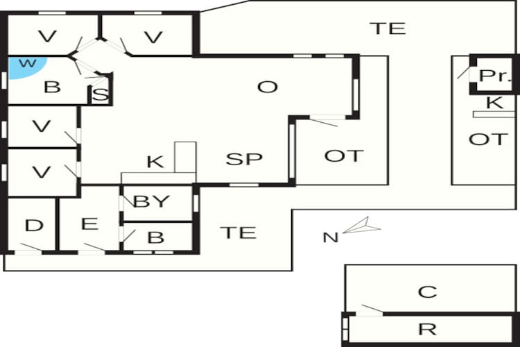 8 persoons vakantie huis in Oksbøl-By Traum-Plattegrond