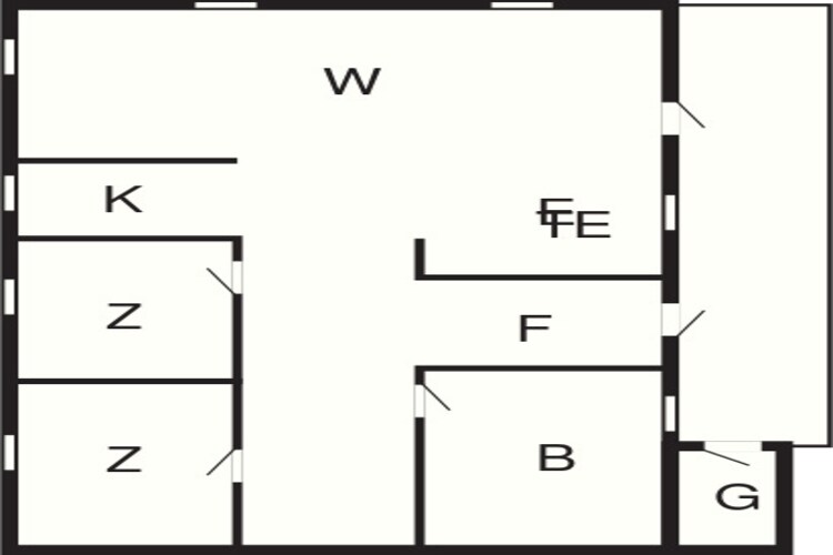 4 persoons vakantie huis in Jerup-Plattegrond
