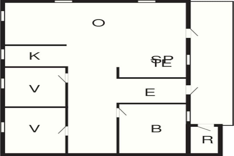 4 persoons vakantie huis in Jerup-Plattegrond