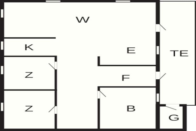 4 persoons vakantie huis in Jerup-Plattegrond