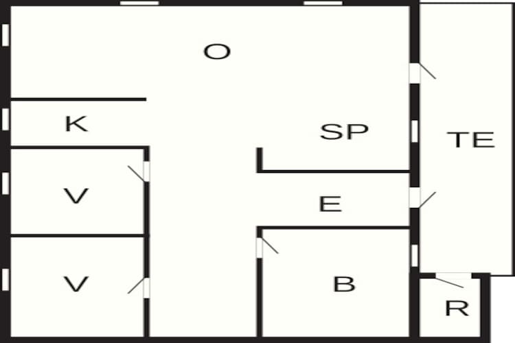 4 persoons vakantie huis in Jerup-Plattegrond