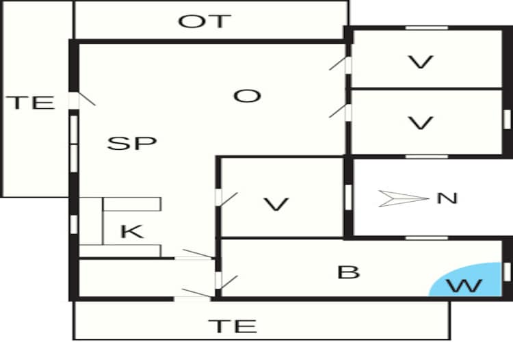 6 persoons vakantie huis in Thisted-By Traum-Plattegrond