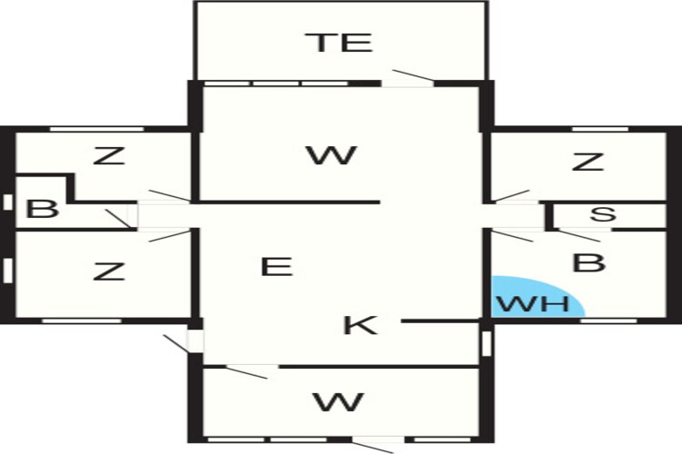 Ruim toevluchtsoord in Skaven -- By Traum Ferienwohnungen-Plattegrond